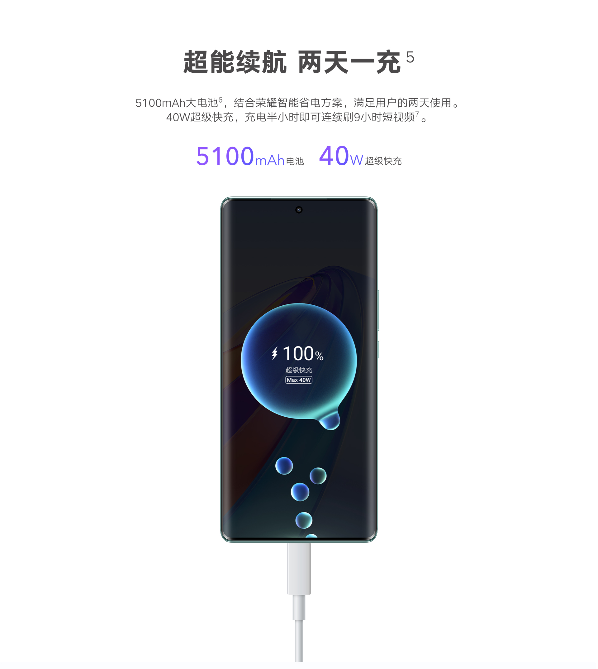 荣耀X40 6GB+128GB 彩云追月 双卡 全网通版8